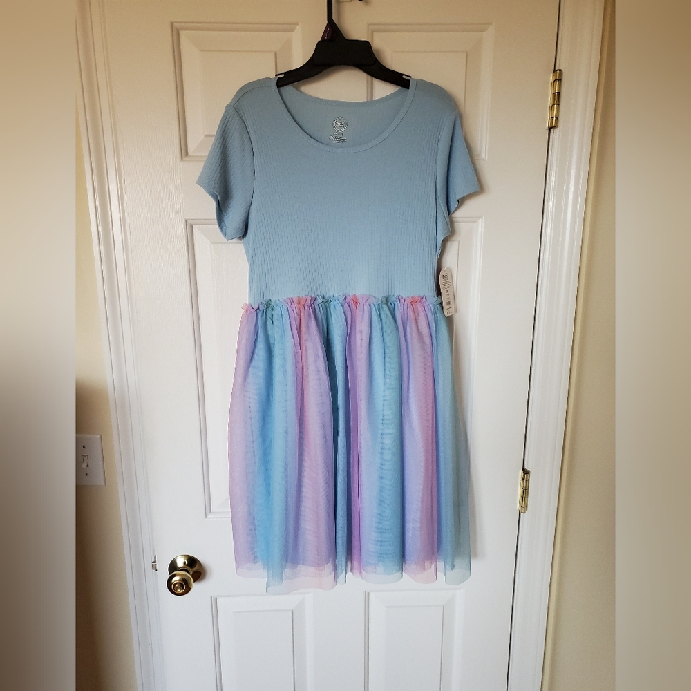Girks 18 Wonder Nation Rainbow Tutu Dress New